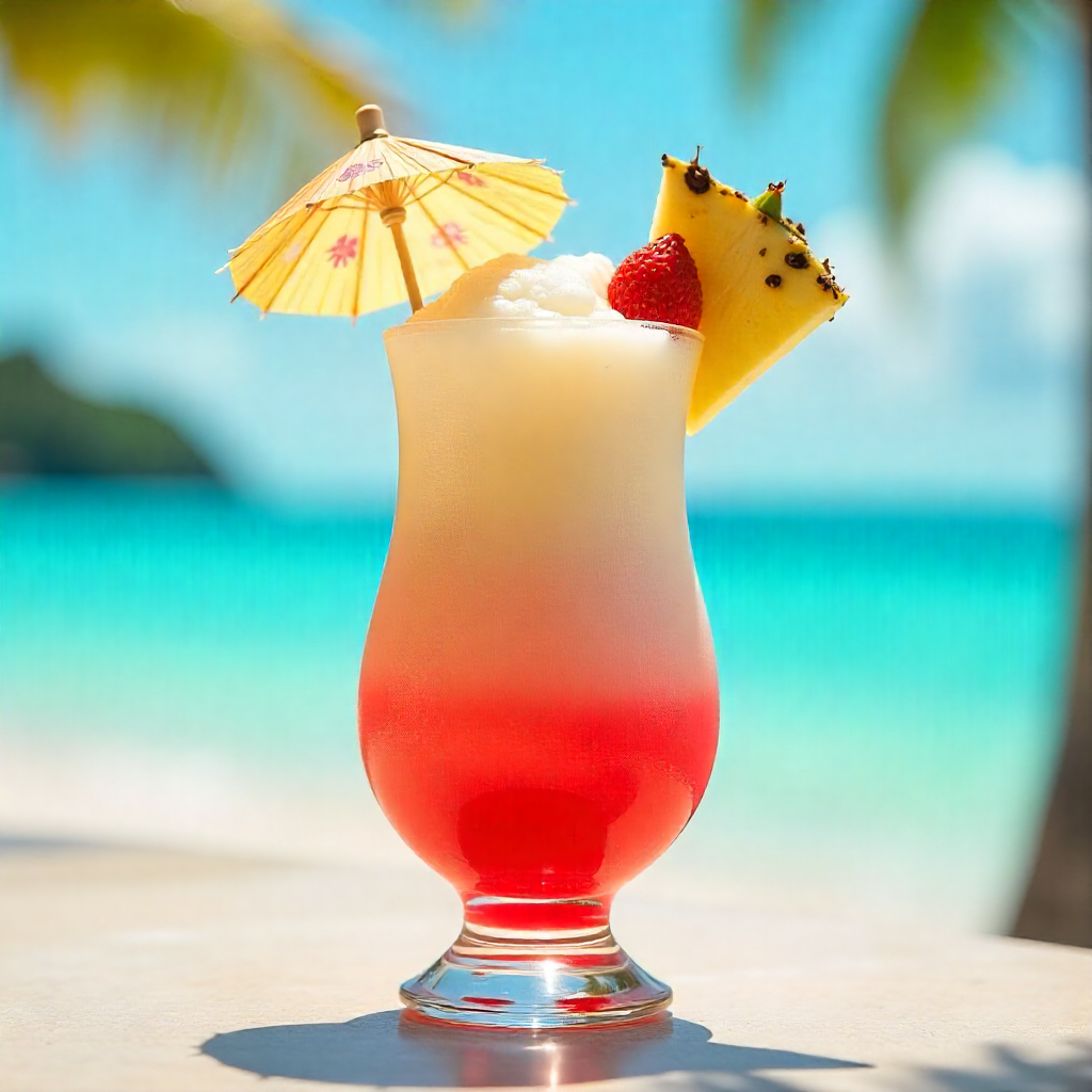 Tropical Miami Vice Cocktail Drink Recipe for Beach Vibes Anytime